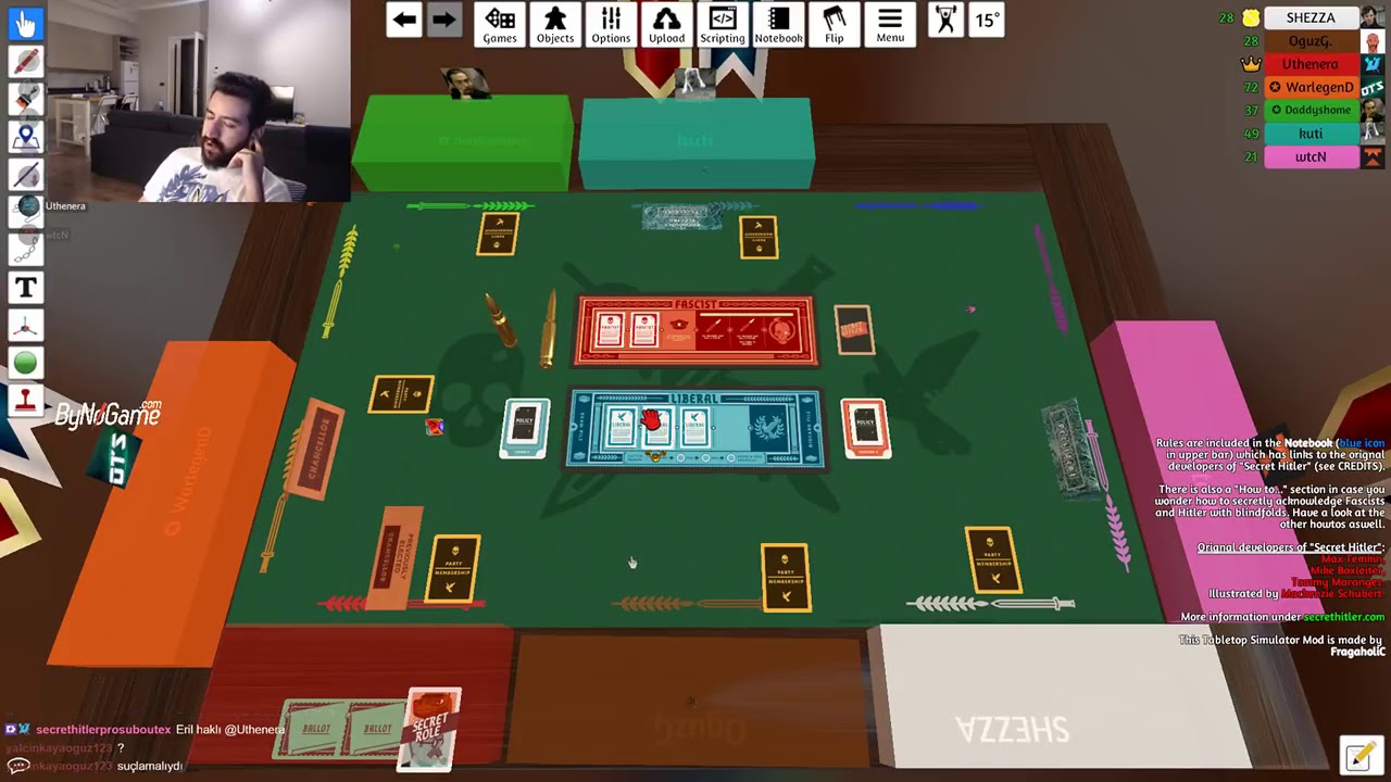 Wtcn ve Uthenera Secret Hitler Oynuyor | EFSANE OYUN