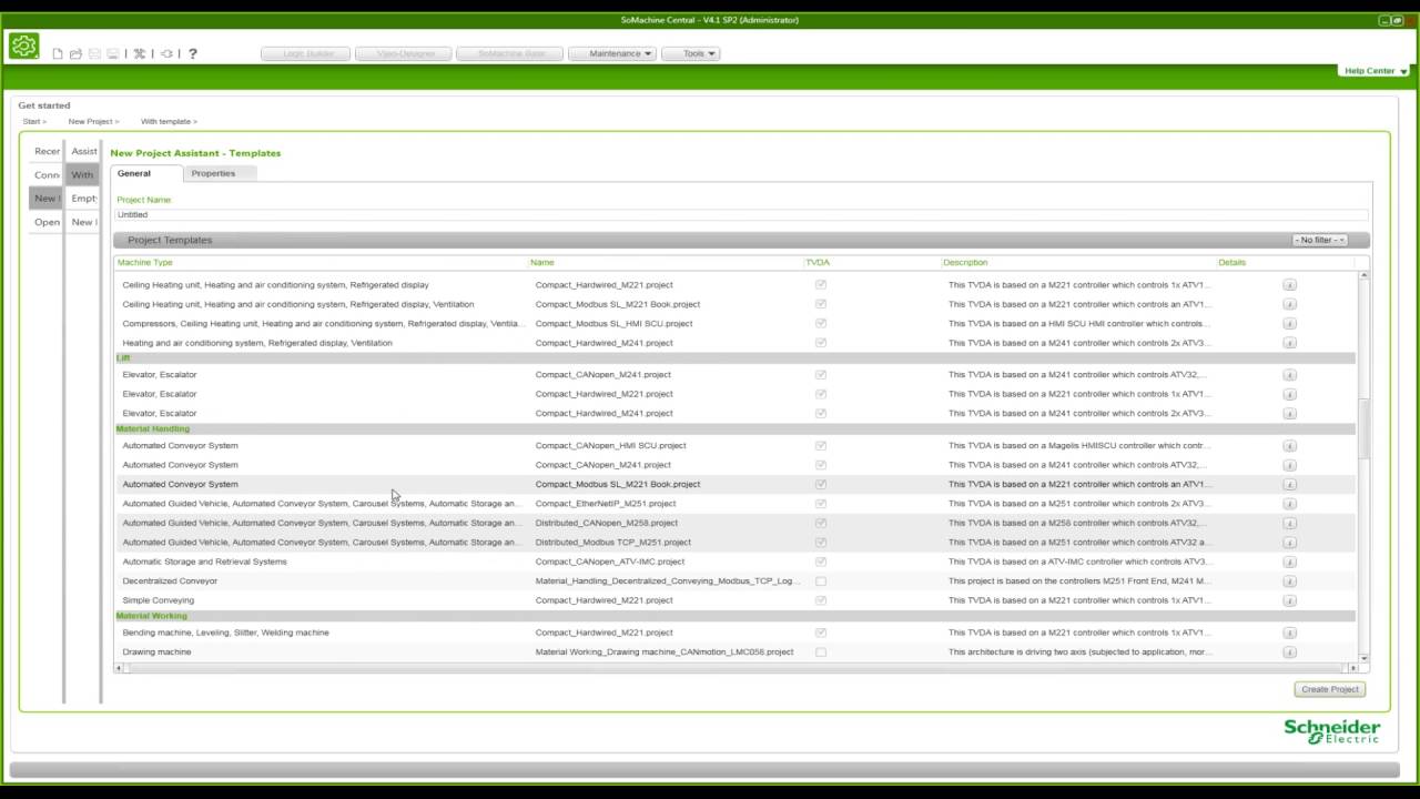 Интерфейс SoMachine v4