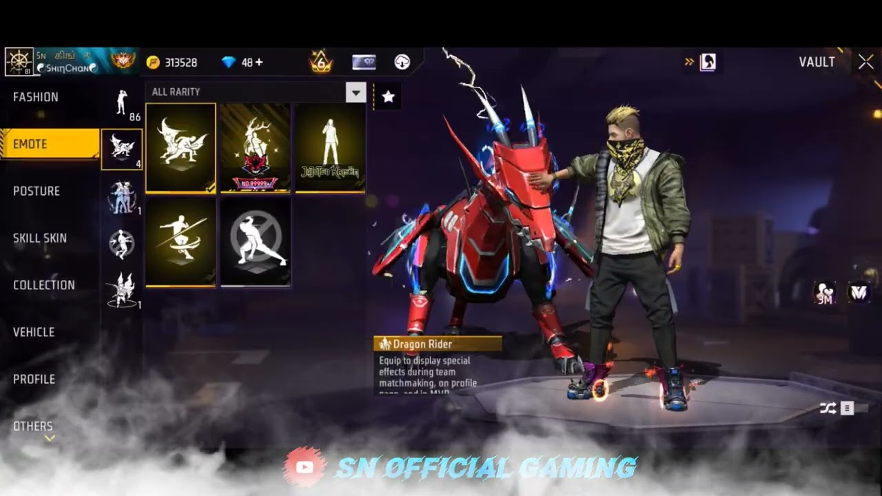EMOTE😎 & BACKPACK🔥 & LOOT BOX💣 & PARACHUTE💥 & SKYDIVE💀 & SKYBOARD😈 & VEHICLE👿 & PROFILE☠️ COLLECTION