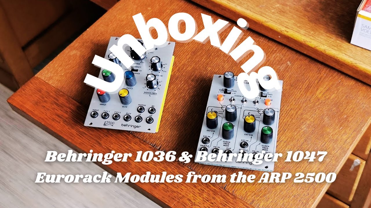 I bought the Behringer 1036 and 1047 Eurorack modules. Here's unpacking and thoughts.