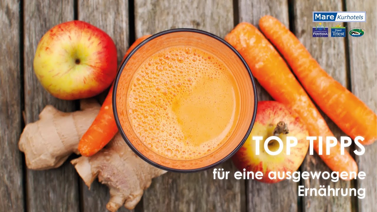 TOP Tipps  für eine ausgewogene Ernährung