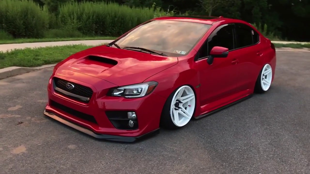 Bagged 2016 Subaru WRX on Cosmis Racing S5R Walk Around