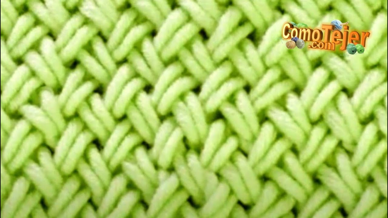 Cómo Tejer Punto Entrelazado - Punto Cruzado 2 agujas, palitos, tricot, knitting (863)