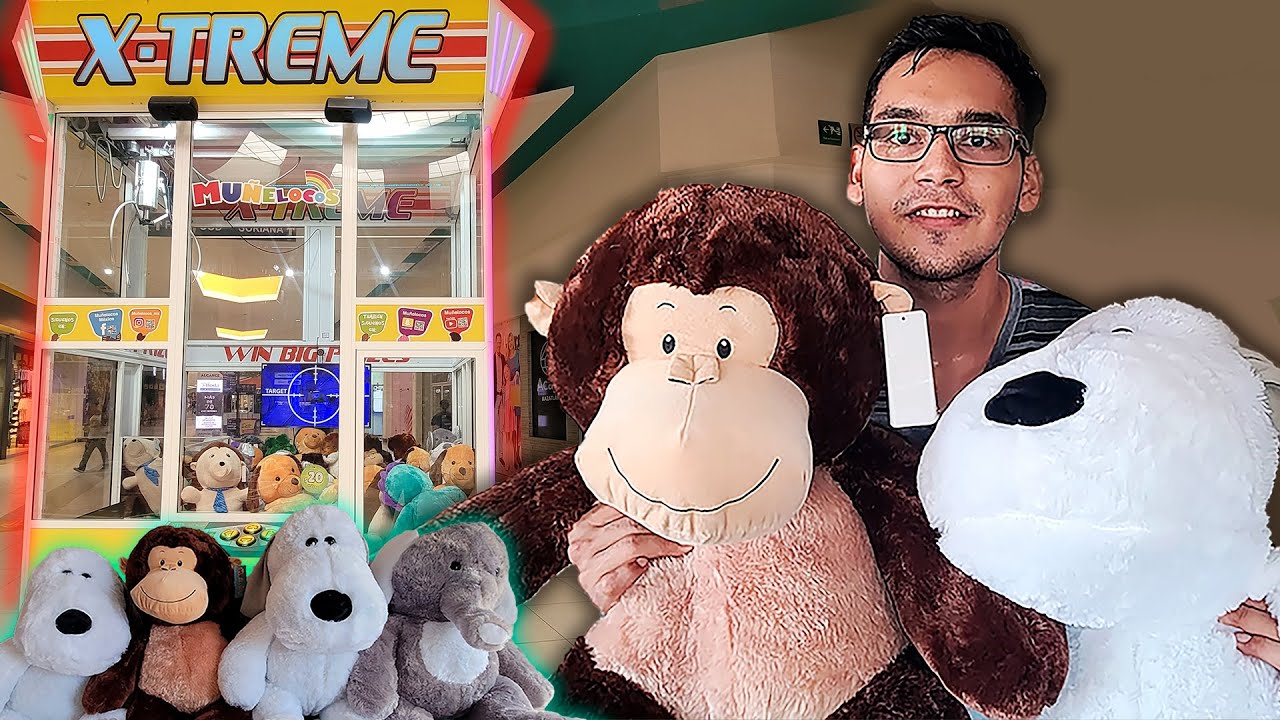 Gane MUCHOS Peluches GIGANTES de la Maquina de Garra (Muñelocos)🧸