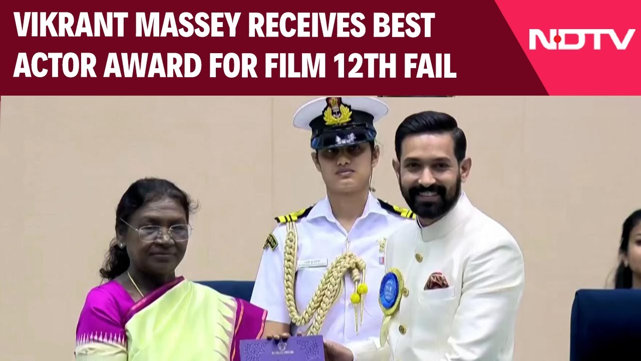 National Awards 2025 | Vikrant Massey Receives Best Actor Award For Film 12th Fail