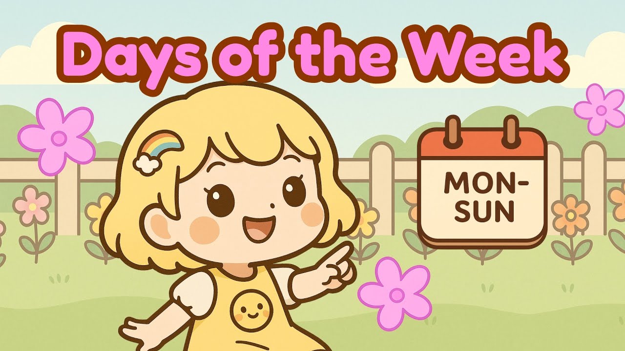 Days of the Week for Kids 🌈 | Calm Learning with Little Mochi Co