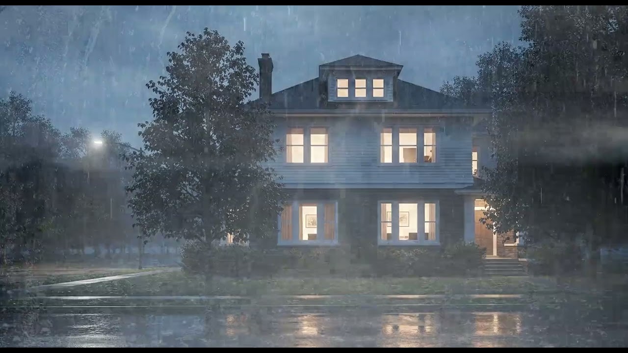 🎧 Sleep in Minutes ⚡ Heavy Rain & Massive Thunder