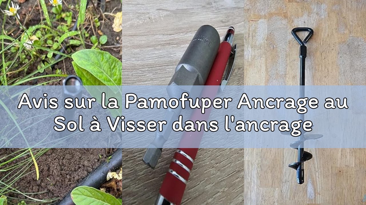 Avis sur la Pamofuper Ancrage au Sol à Visser dans l'ancrage au Sol de la Tente de Trampoline, Ensem