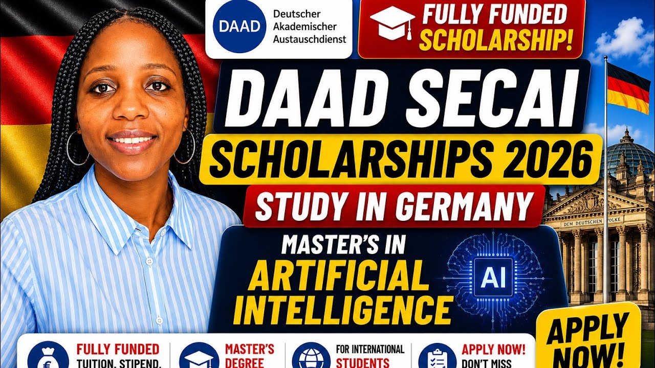 DAAD SECAI Scholarship 2026: Study Artificial Intelligence in Germany for FREE! 🇩🇪🎓