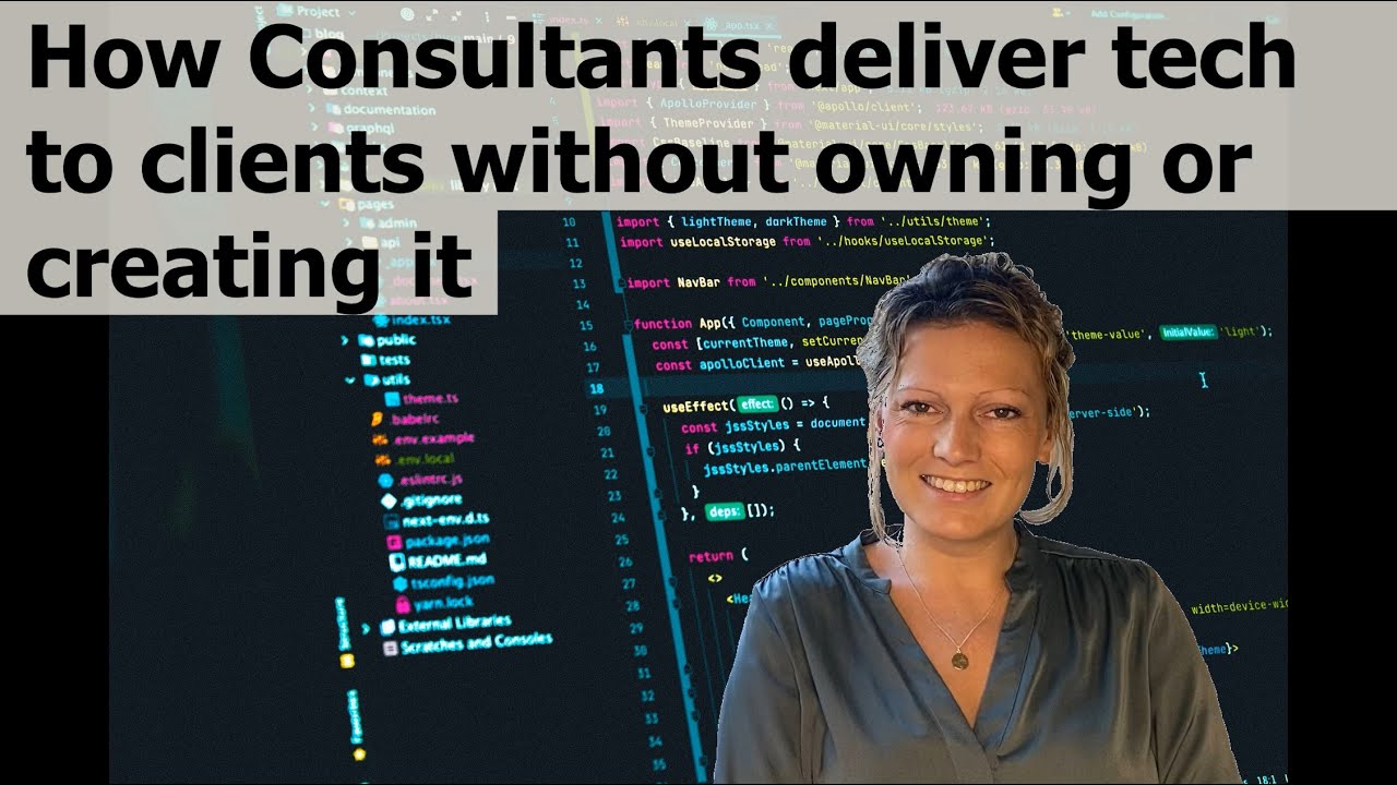 How do Management Consultancies deliver software to clients without building/owning it?