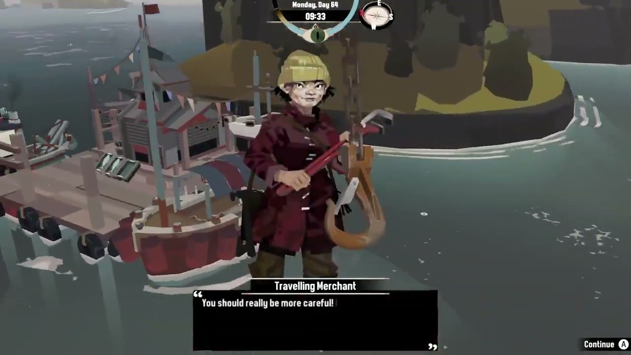Dredge - Exploring Gale Cliffs and Finding and Delivering the Rotting Conger Eel to Ingfell Resident