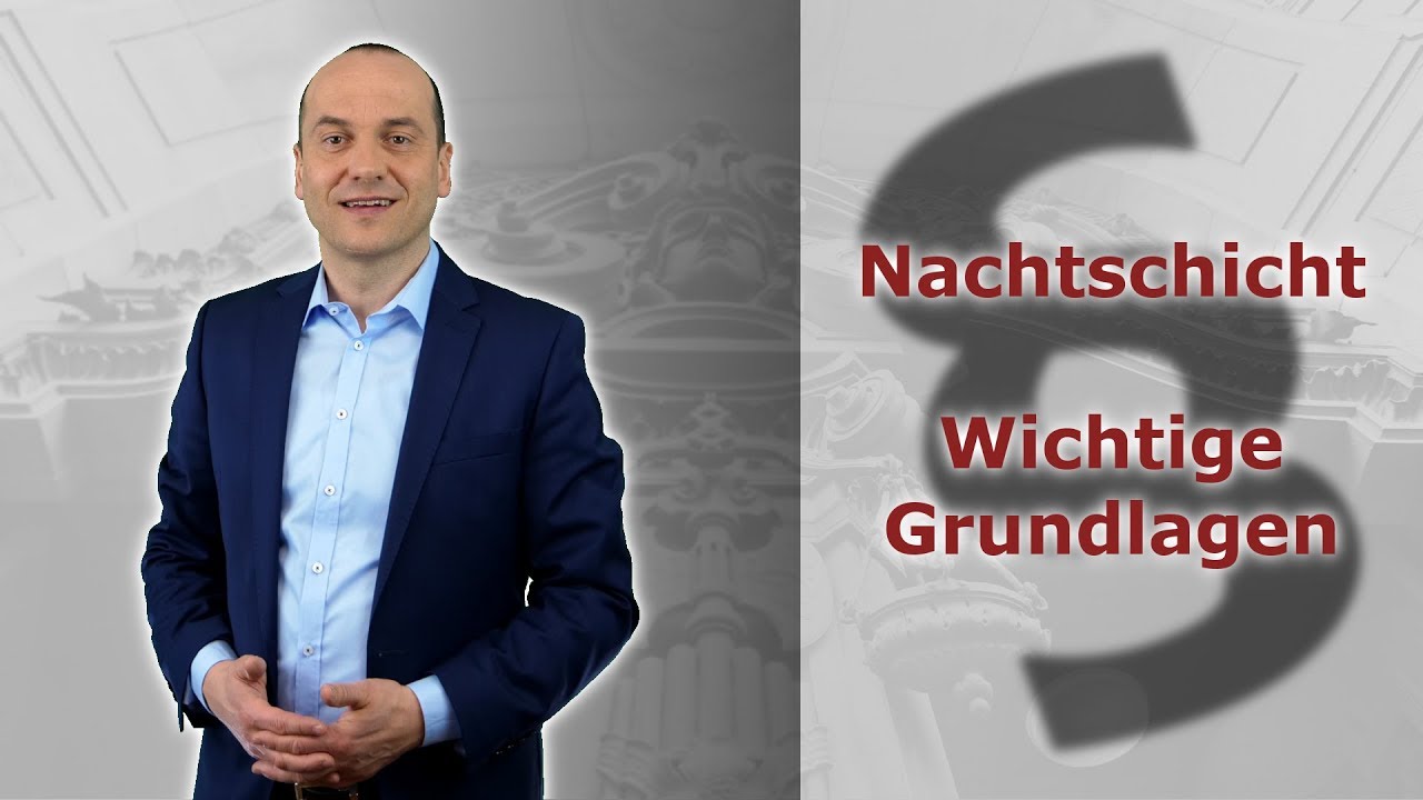 Nachtarbeit 2 - Wichtige Grundlagen (Arbeitsvertrag, Tarifvertrag, ...) | FA Bredereck