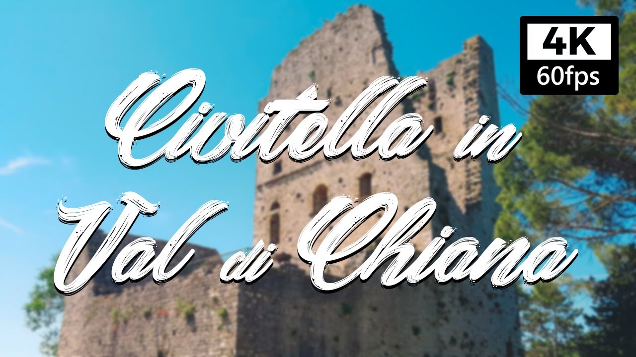 【4K】CIVITELLA IN VAL DI CHIANA Walking Tour + captions