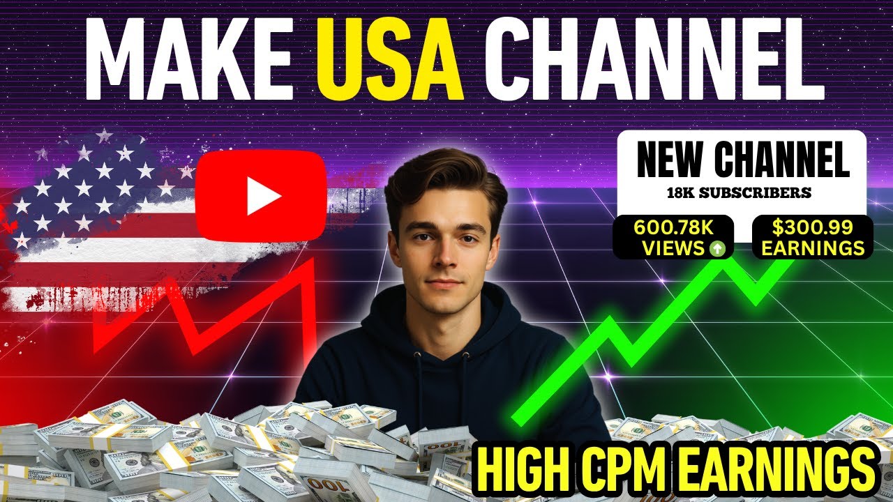 How to Make a USA Channel on YouTube | Step-by-Step Tutorial for High CPM Earnings