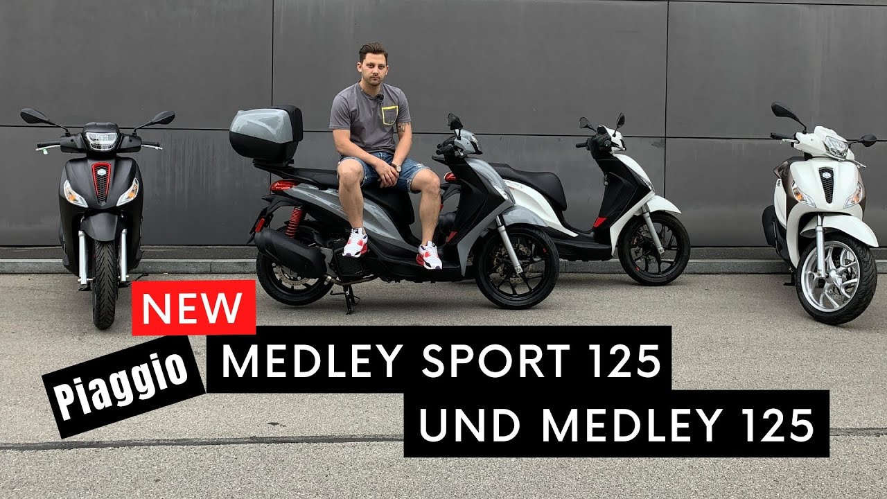 Piaggio NEW Medley 125 (Modell 2020) mit Vergleichsfahrt Vespa GTS 125
