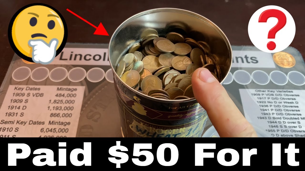 I Bought a Coffee Can Full of Wheat Pennies to Search For Rare Coins
