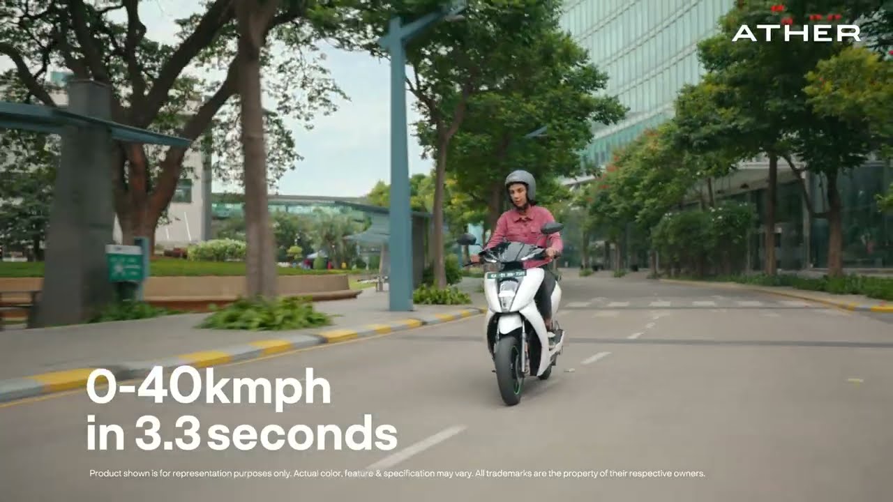 Feel the Rush! Ather Super Scooter &ndash; 0&ndash;40 km/h in Just 3.3 Seconds!