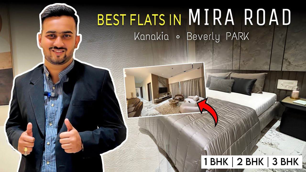 Best Flats in Mira Road? 😱 Kanakia Beverly Park 1, 2 & 3 BHK Full Tour | Neha Associates