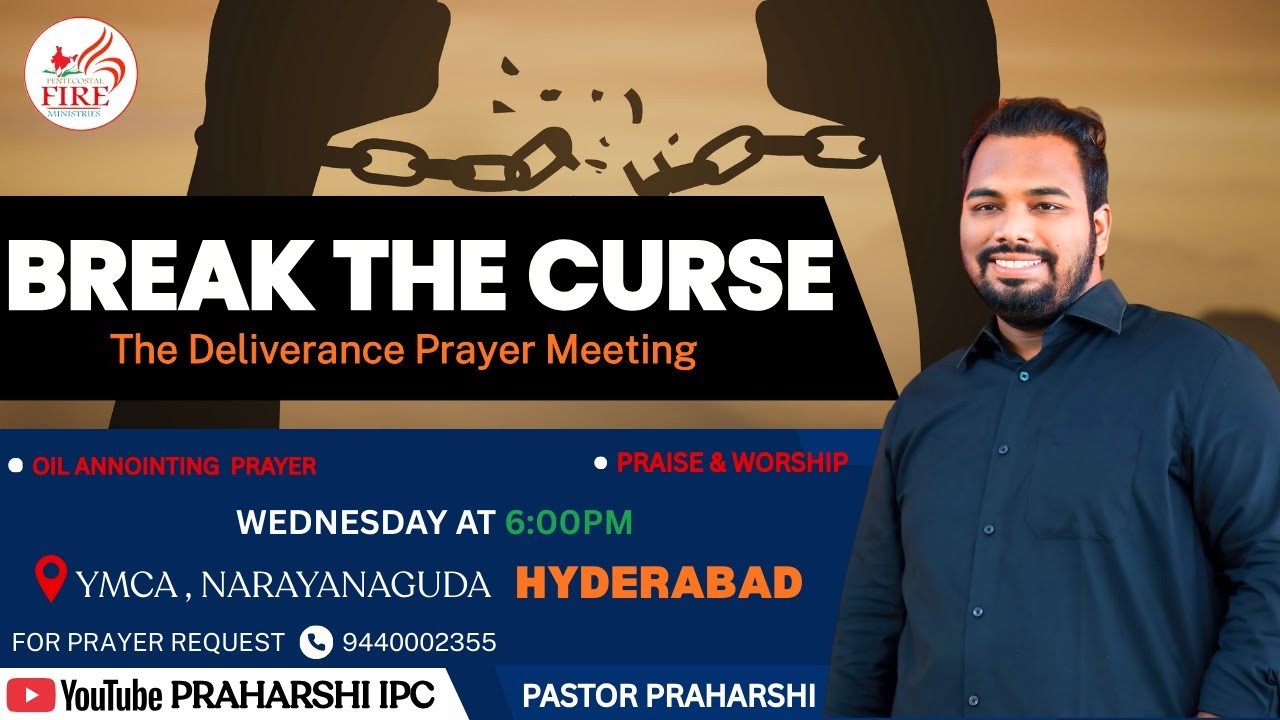 BREAK THE CURSE DELIVERANCE PRAYER HYDERABAD YMCA NARAYANGUDA | PASTOR PRAHARSHI  7- JAN-2026