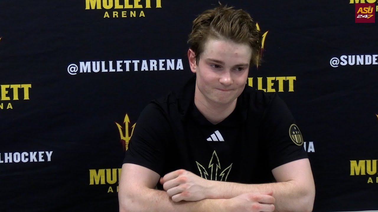 ASU co-captain Bennett Schimek after being swept by St. Cloud State (02/07/2026)