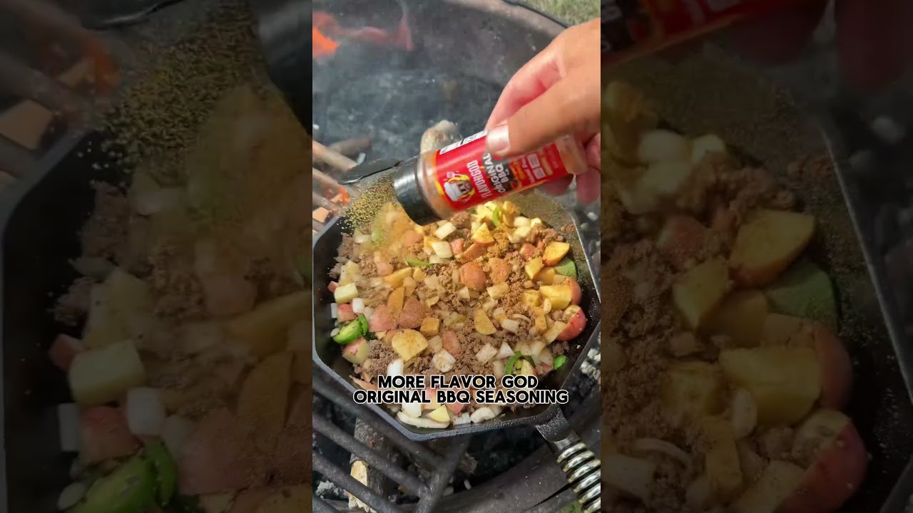 Camp Fire Queso Skillet Burritos 🌯