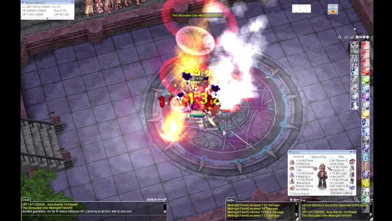 [iRO] Abyss Chaser Auto Spell VS Midnight Fenrir (feat. Future Wolf King & Unknown Watch)