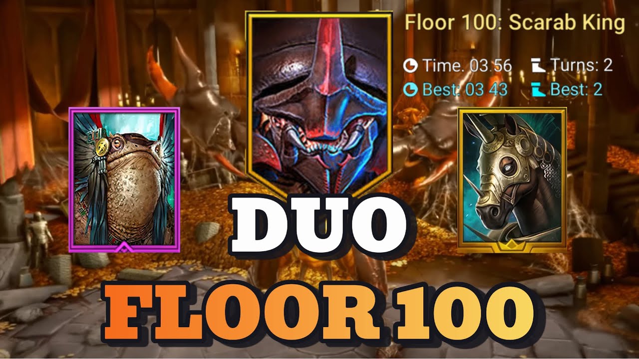 Duo Destroy Borgoth Scarab King Floor 100 - Raid Shadow Legends