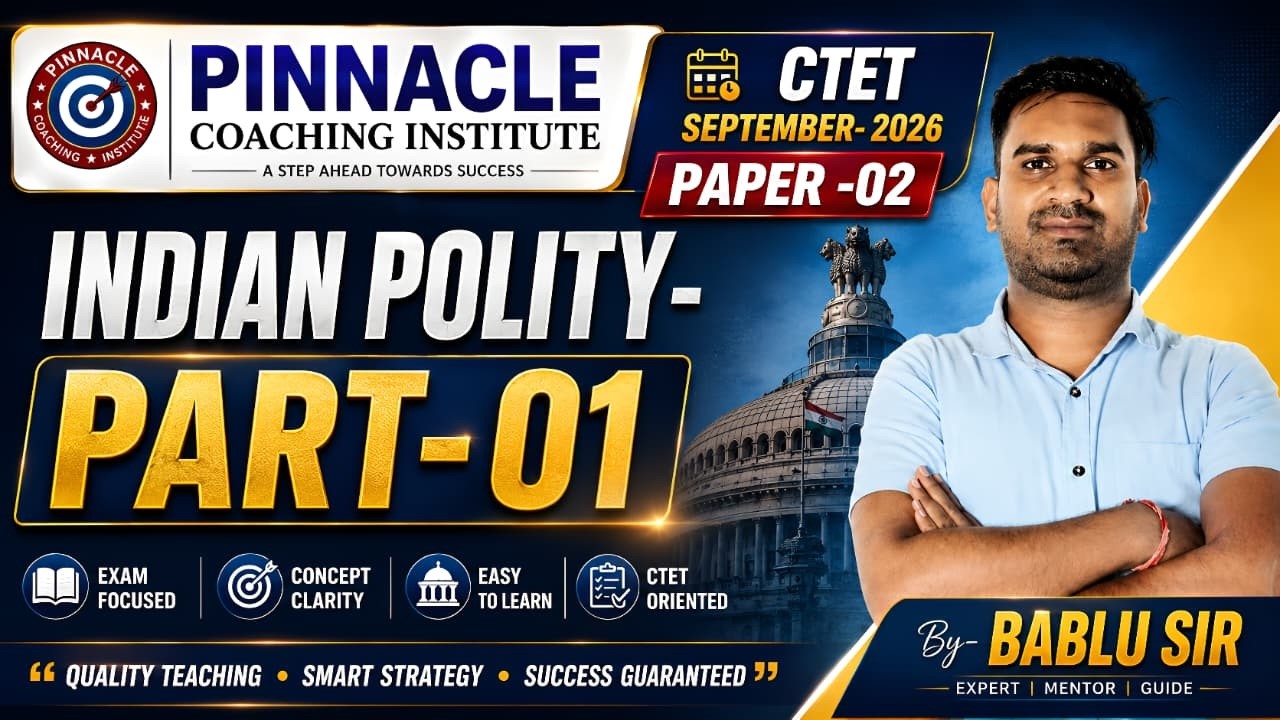 CTET -- POLITY 01 --- PCI