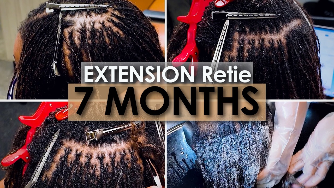 7 MONTHS IN Micro Braid Loc Retie | EXTENSIONS