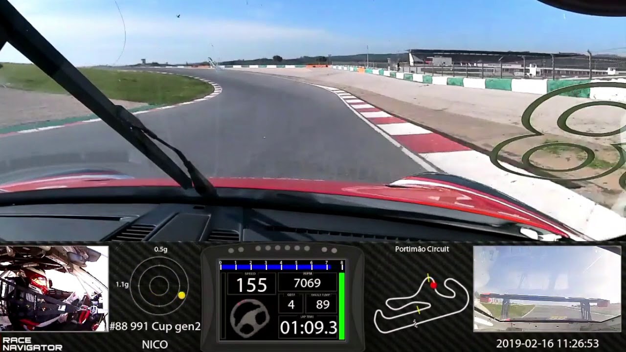 Nico Bastian - Onboard Portimão Circuit, 991 Cup gen2, 01:47.444