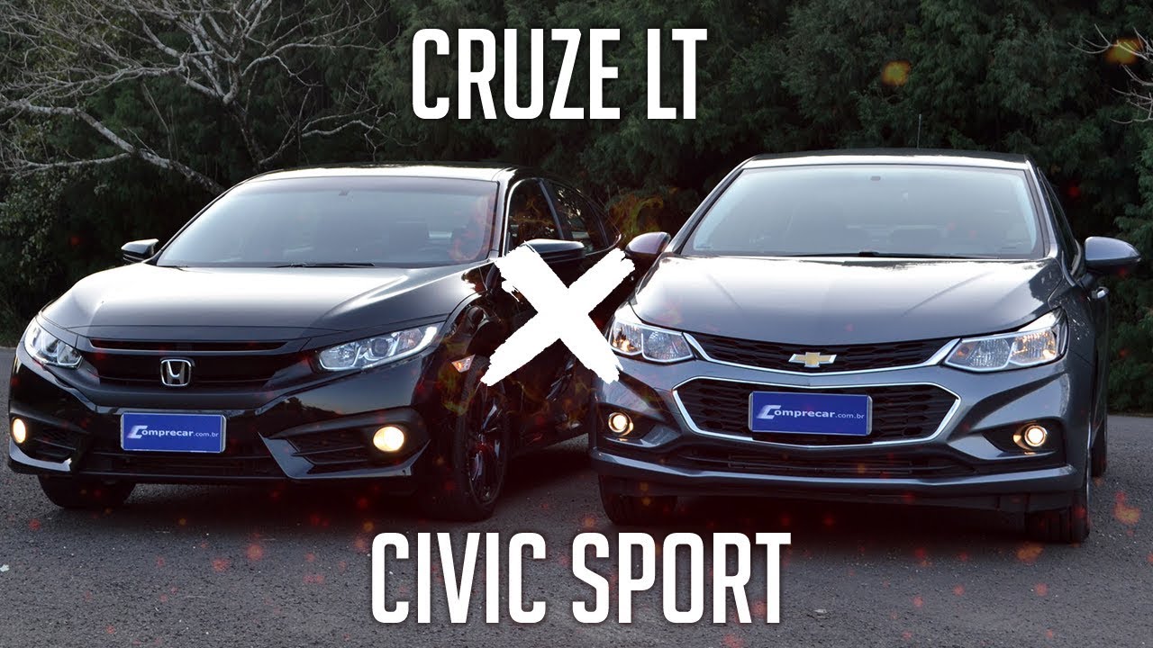 Comparativo: Cruze LT x Civic Sport