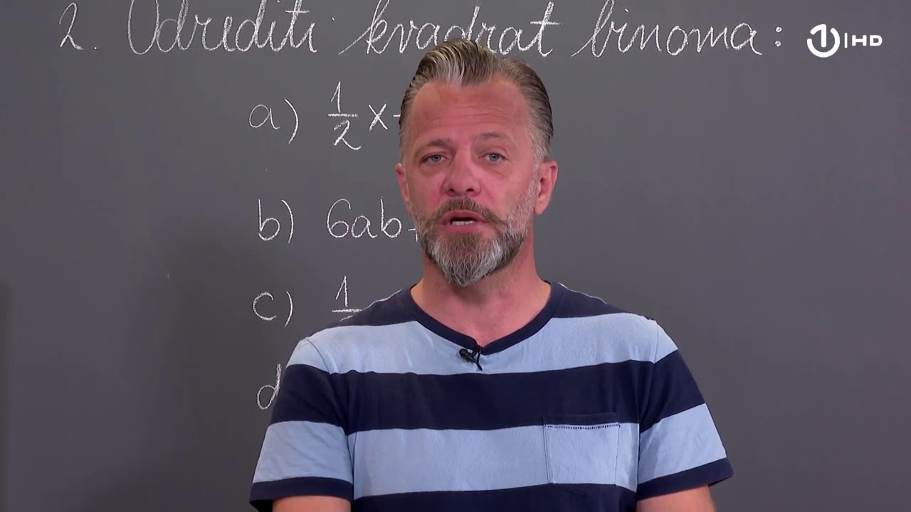Domaća zadaća za 9. razred: Matematika - Kvadrat binoma