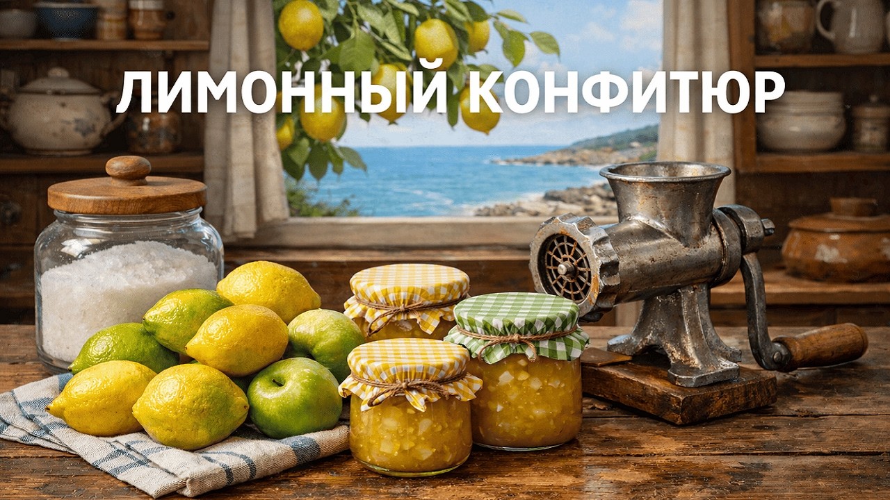 💥 Домашний лимонный конфитюр 🍋 Уютный рецепт из лимонов и яблок