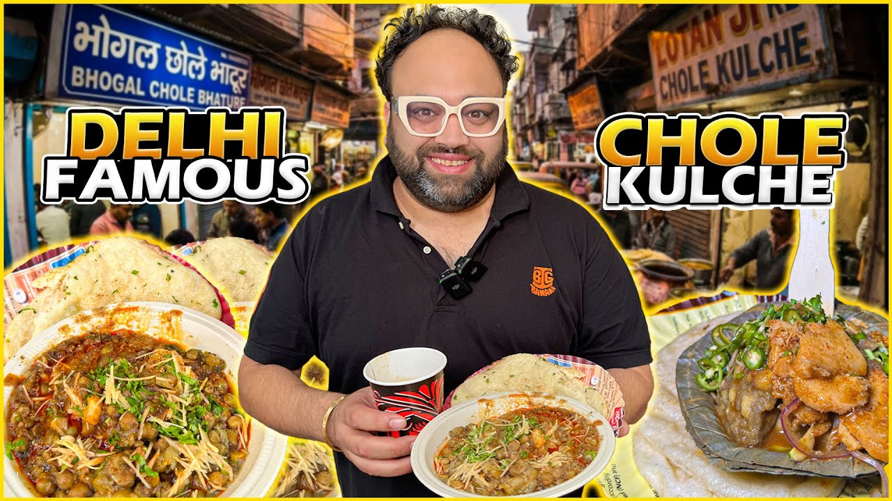 Delhi Famous Chole Kulche, Lotan Ji & Bhogal's Chole Kulche