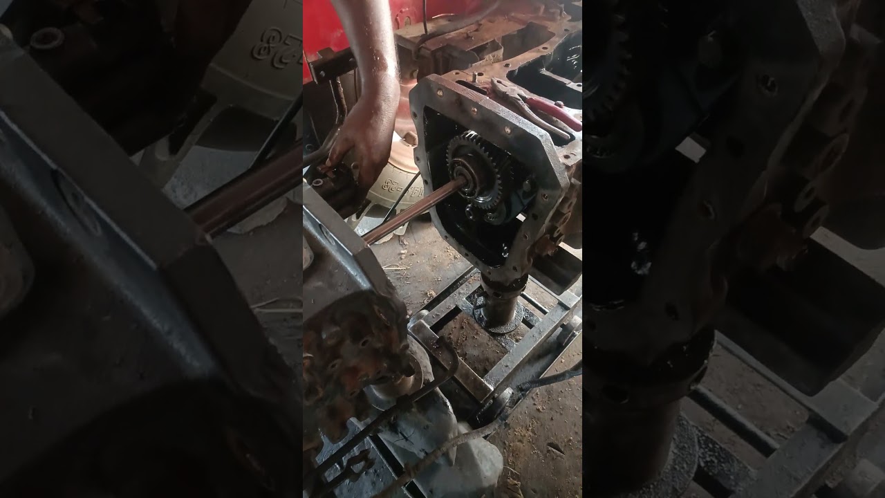 Mahindra yuvo 585 4WD gear box #tractor #mahidra #like #comment #10kviews