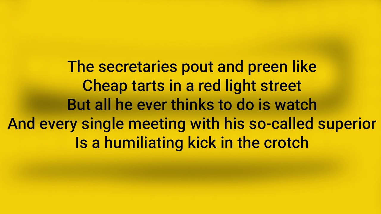 THE POLICE Synchronicity II (lyrics)