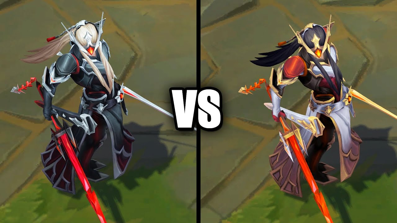 T1 Yone vs Elite Chroma Skins Comparison (League of Legends)