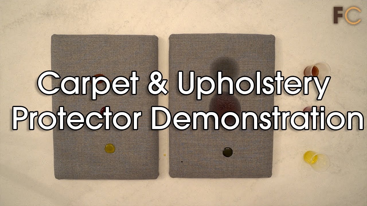 Carpet & Upholstery Protector Demonstration