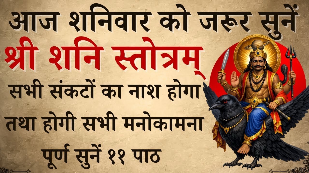 आज शनिवार को जरूर सुनें | श्री शनि स्तोत्रम् | Shri Shani Stotra | होगी सभी मनोकामना पूर्ण