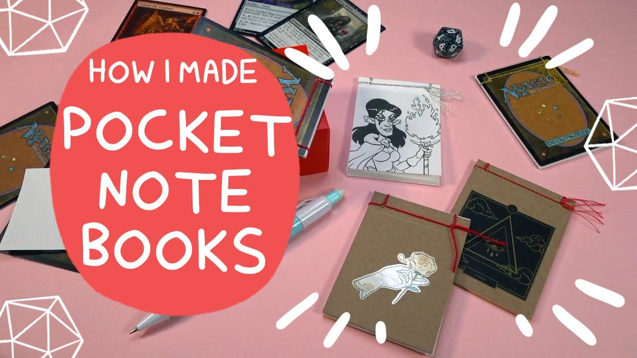 DIY Pocket Notebook for Magic the Gathering and TTRPGs