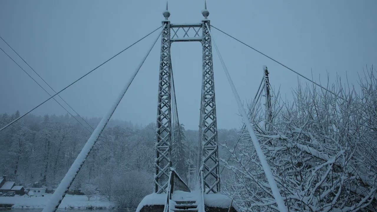 5th January 2026 A long winters day in Aberlour as the snow keeps falling.