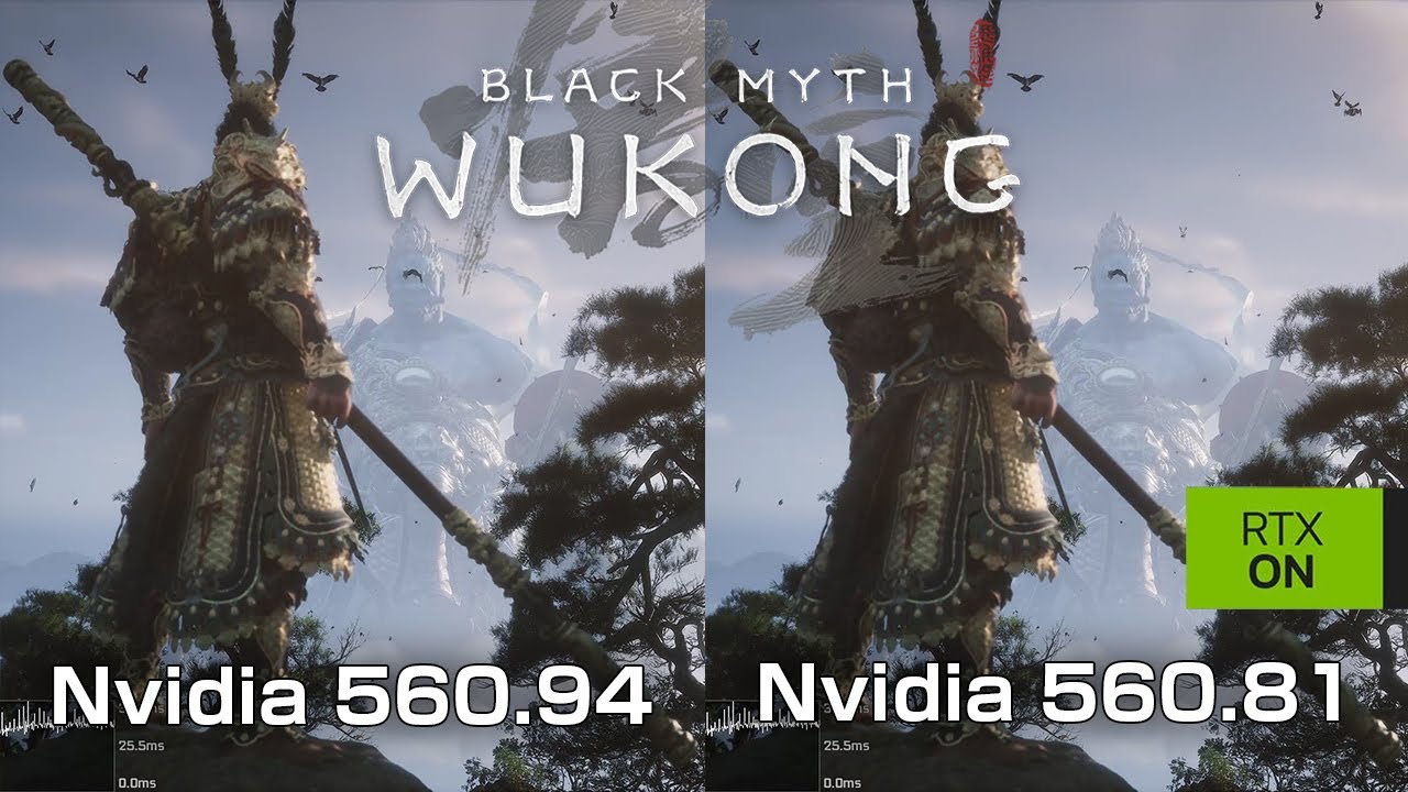 GeForce 560.94 Nvidia Driver Update Performance | Black Myth Wukong , Ray Tracing