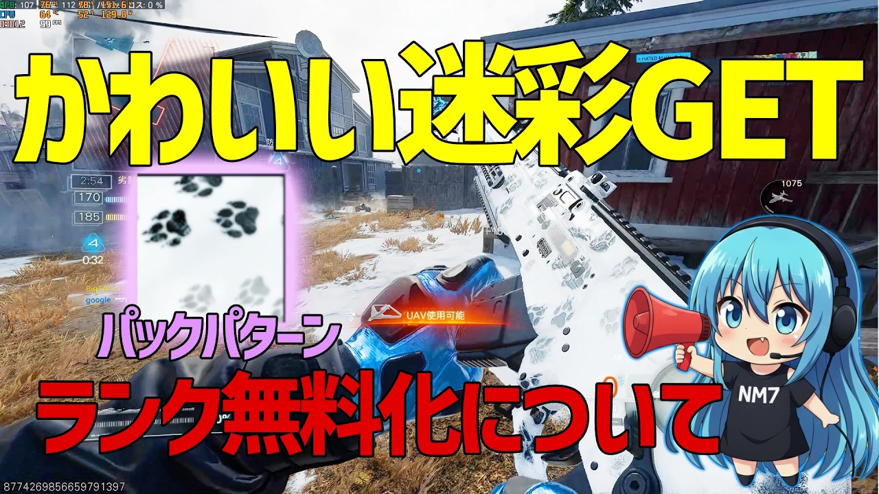 【CoD:BO7】TO5限定！足跡迷彩『パックパターン』が可愛すぎる