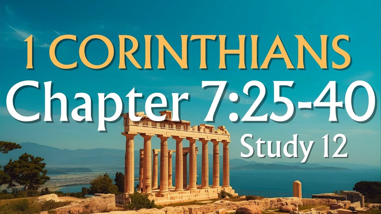 1 Corinthians 7:25-40 (Study #12) • Marriage, Singleness and the Kingdom of God