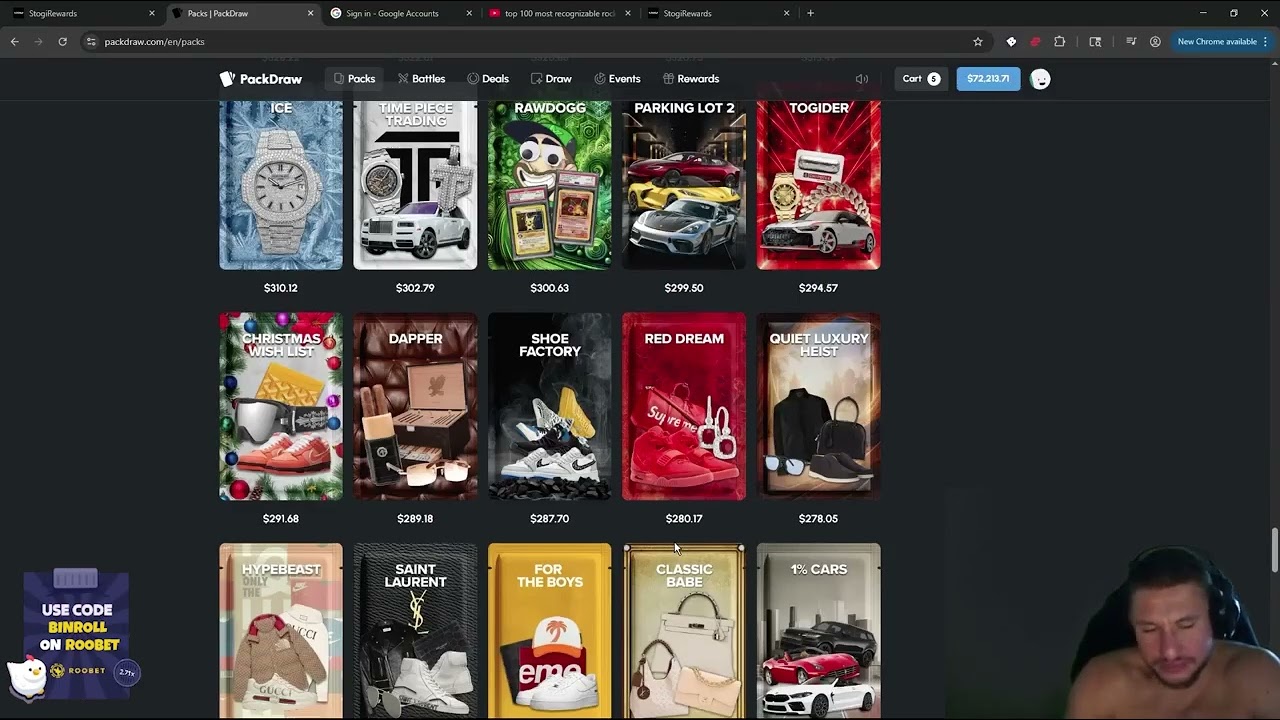 Stevewilldoit Getting Clothes On Packdraw! FULL LIVE STREAM
