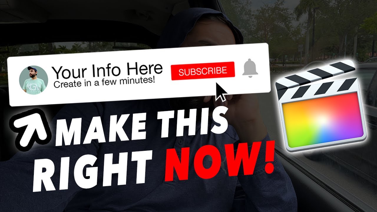 I Created Your Subscribe Animation For YOU in Final Cut Pro! [Project File & Tutorial]