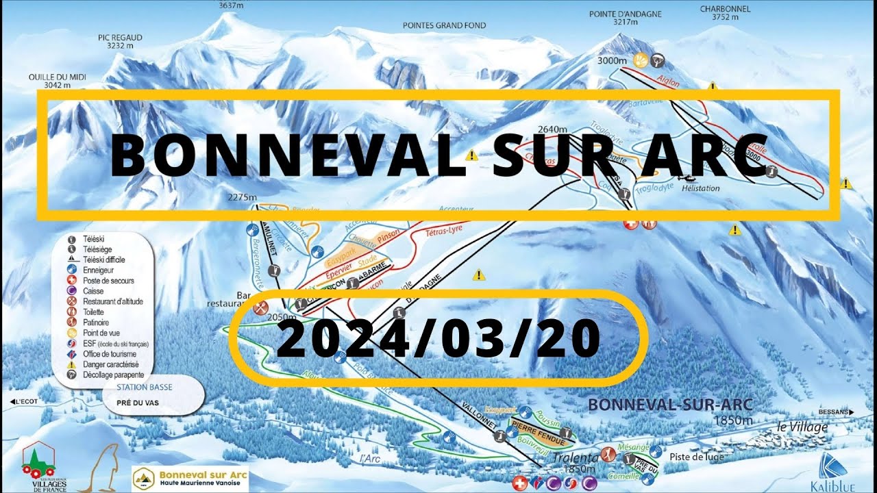 (FR) Bonneval sur Arc | COMPILATION | ALL MAIN LIFTS | 2024/03/20