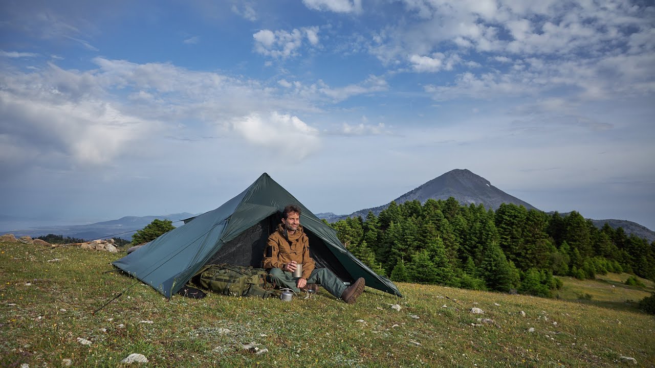 Camping with amazing view, Bushcraft, Hiking in the mountain...
