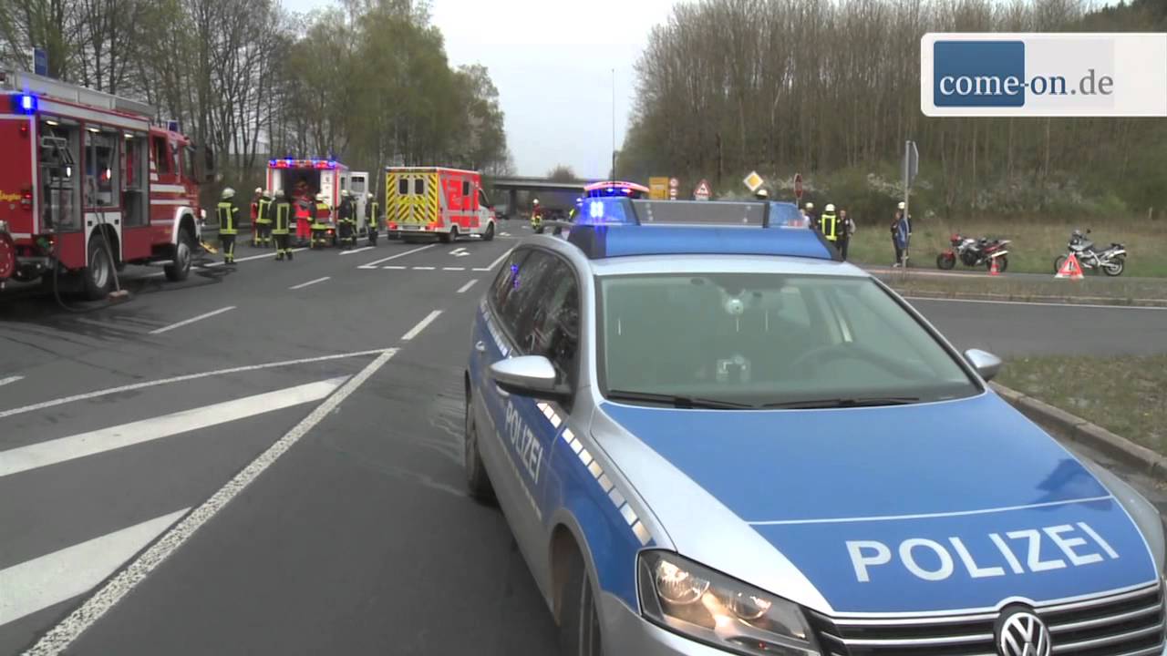 F&uuml;nf Verletzte bei Unfall in Valbert