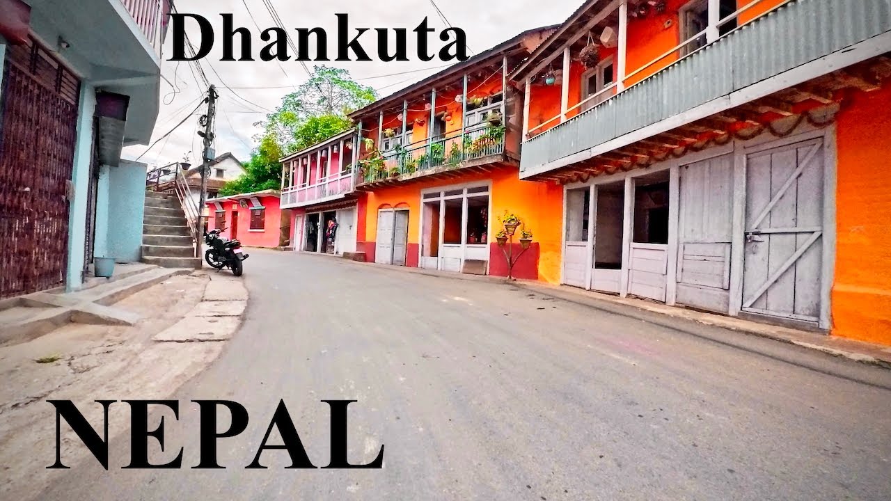 Motorbike Journey Through Dhankuta’s Colorful Bazaar, Nepal